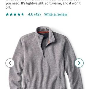 Orvis quarter zip 
Size medium